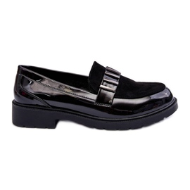 Mocasini Lacuiti Cu Decorat Negru S.Barski HY317 Mocasini Lacuiti Cu Decorat Negru S.Barski HY317