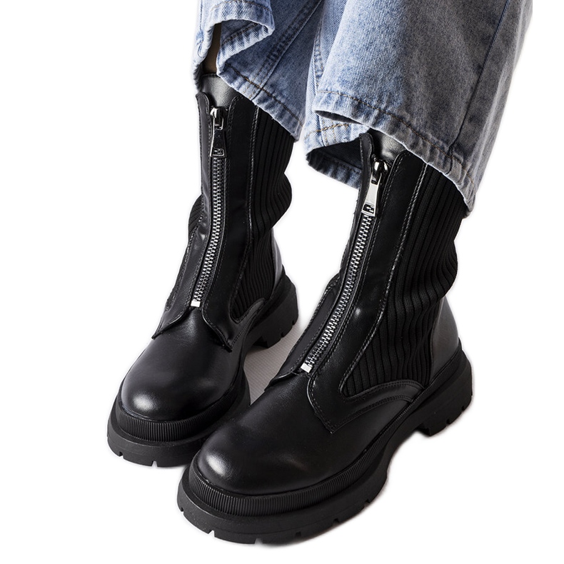 Cizme negre de la Napolitani negru