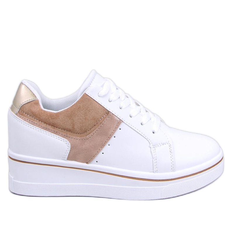 Tenisi Tobey Beige cu pană bej Tenisi Tobey Beige cu pană bej