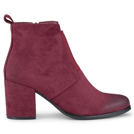 Cizme de dama elastic burgundy pe post roșu Cizme de dama elastic burgundy pe post roșu