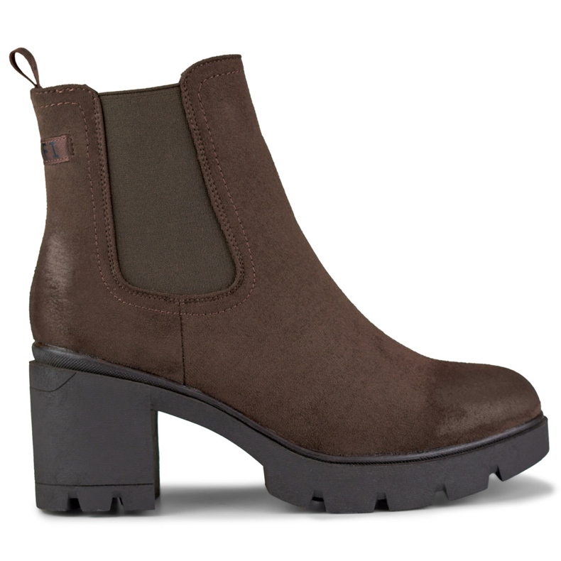 Cizme clasice de dama din piele intoarsa Adeline maro