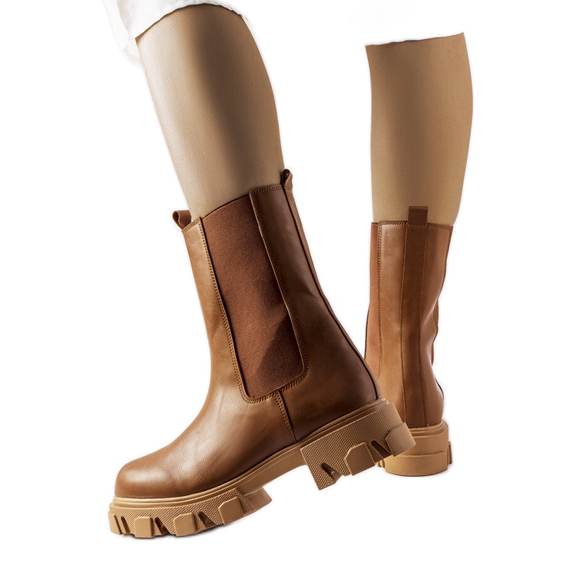 Cizme de lucru maro cu slip-on Vallejo Cizme de lucru maro cu slip-on Vallejo