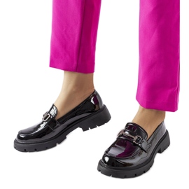 Inna Mocasini negri lacuiti cu strasuri Cantú negru