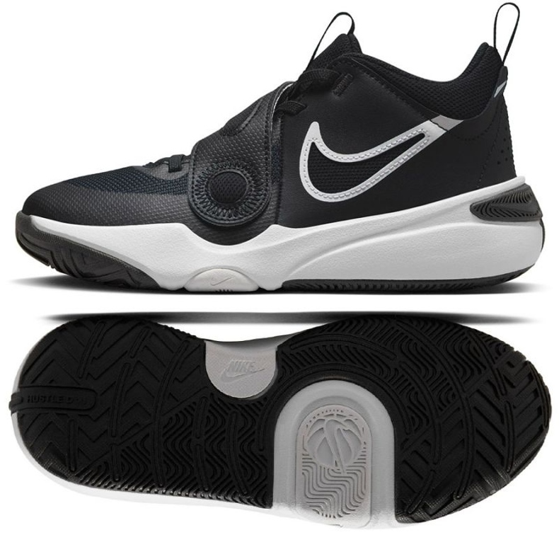 Pantofi de baschet Nike Team Hustle D 11 Jr DV8996 002 negru negru