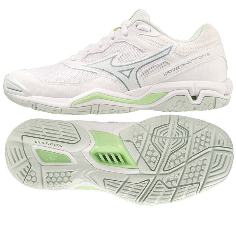 Pantofi de handbal Mizuno Wave Phantom 3 W X1GB226035 alb alb