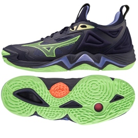 Pantofi de volei Mizuno Wave Momentum 3 M V1GA231211 albastru marin albastru