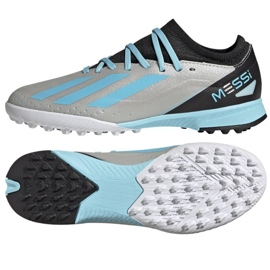 Pantofi de fotbal Adidas X Crazyfast Messi.3 Tf Jr IE4073 gri nuanțe de gri