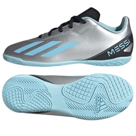 Pantofi de fotbal Adidas X Crazyfast Messi.4 In Jr IE4070 nuanțe de gri