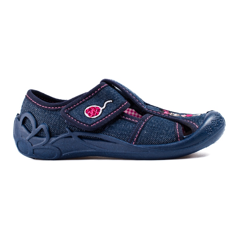 Papuci velcro Shelovet bleumarin pentru fete albastru