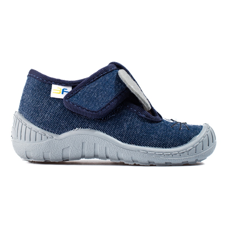 Papuci de șoarece cu velcro bleumarin de la Shelovet albastru Papuci de șoarece cu velcro bleumarin de la Shelovet albastru