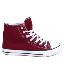 Adidași din pânză Jude Wine roșu