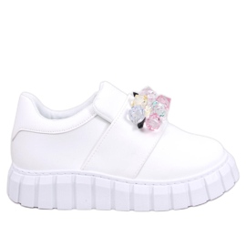 Brogues cu platformă Worth White alb