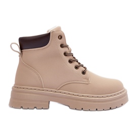 Cizme Trapper damă Warm Light Beige Corbin bej