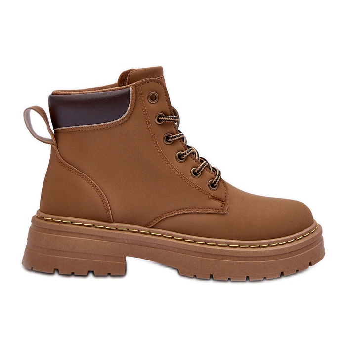 Cizme Trapper damă Warm Beige închis Corbin bej