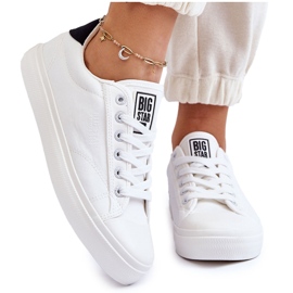 Tenisi Classic Low Big Star LL274091 Alb Tenisi Classic Low Big Star LL274091 Alb