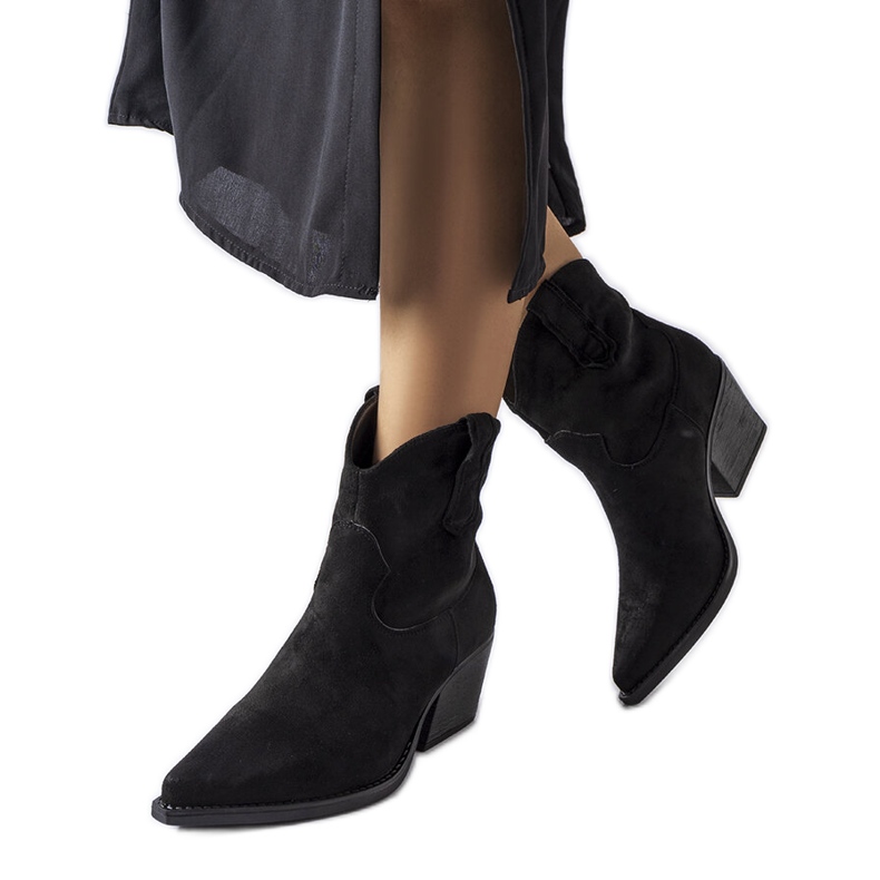 Cizme negre de cowboy de la Christi negru