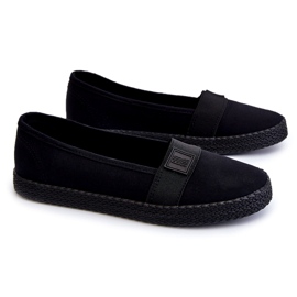 Pantofi slip-on Big Star pentru damă LL274200 negri negru Pantofi slip-on Big Star pentru damă LL274200 negri negru