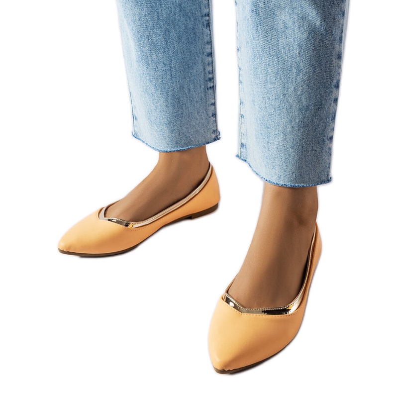 Balerini portocalii cu vârf ascuțit de la Vittorio portocale Balerini portocalii cu vârf ascuțit de la Vittorio portocale