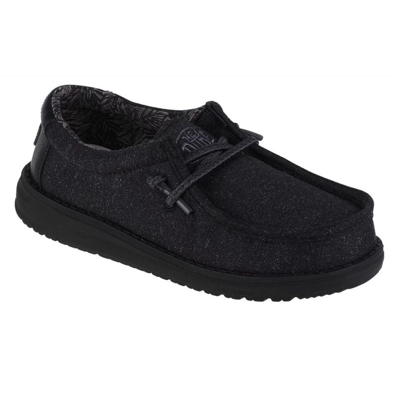 Hey Dude Hei Dude Wally Youth Basic 40041-001 pantofi negru