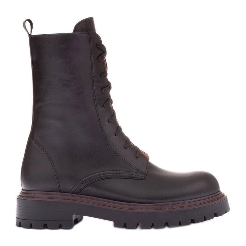 Marco Shoes Cizme din piele Marco maro