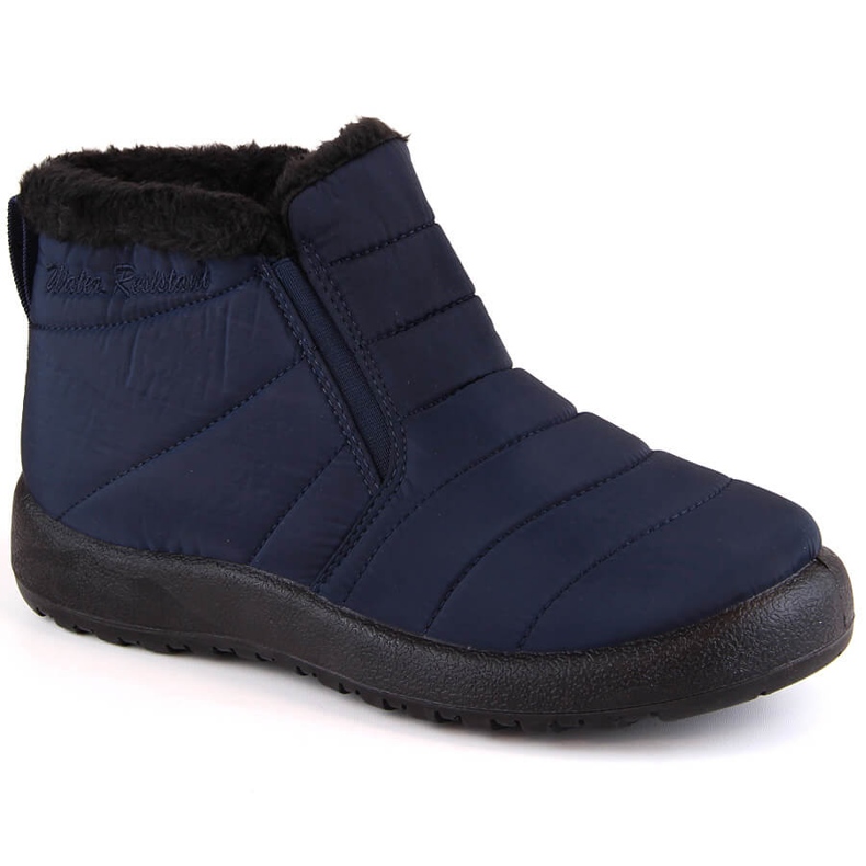 Cizme de zăpadă slip-on de damă, impermeabile, cu benzi elastice bleumarin News 3193 albastru Cizme de zăpadă slip-on de damă, impermeabile, cu benzi elastice bleumarin News 3193 albastru