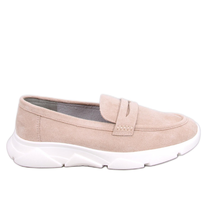 Mocasini cu talpa sport de la Hicks Beige bej