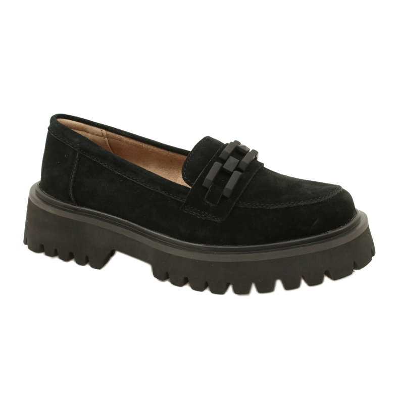 Mocasini din piele intoarsa Filippo DP4792/23 BK SU negru Mocasini din piele intoarsa Filippo DP4792/23 BK SU negru