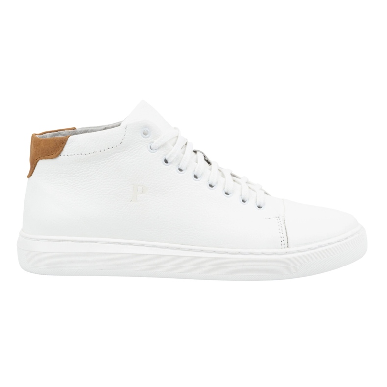 Polbut Pantofi barbati piele 2110sw alb cu maro