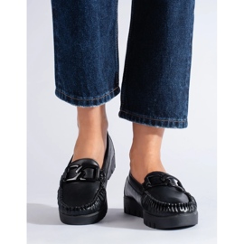 Goodin Mocasini negri din piele ecologica negru Goodin Mocasini negri din piele ecologica negru