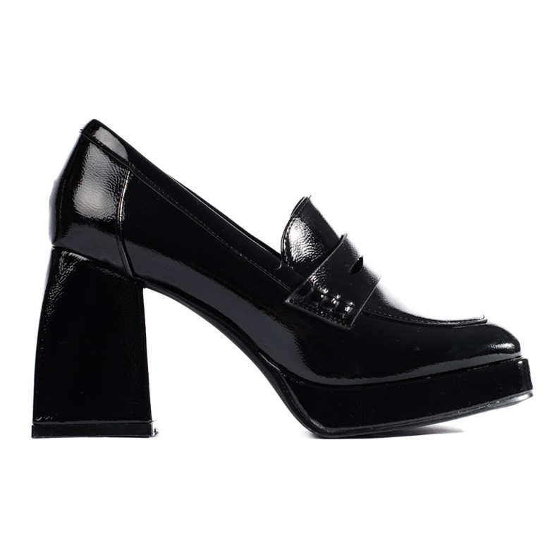 Pantofi cu toc înalt de culoare neagră de la Shelovet negru