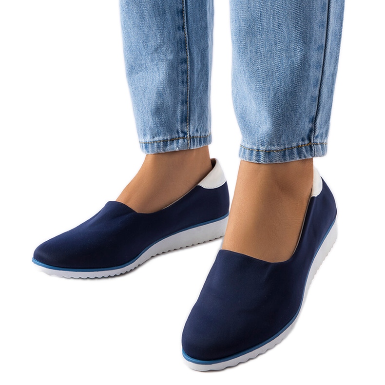 Tenisi bleumarin elastic de la Alfonsi albastru