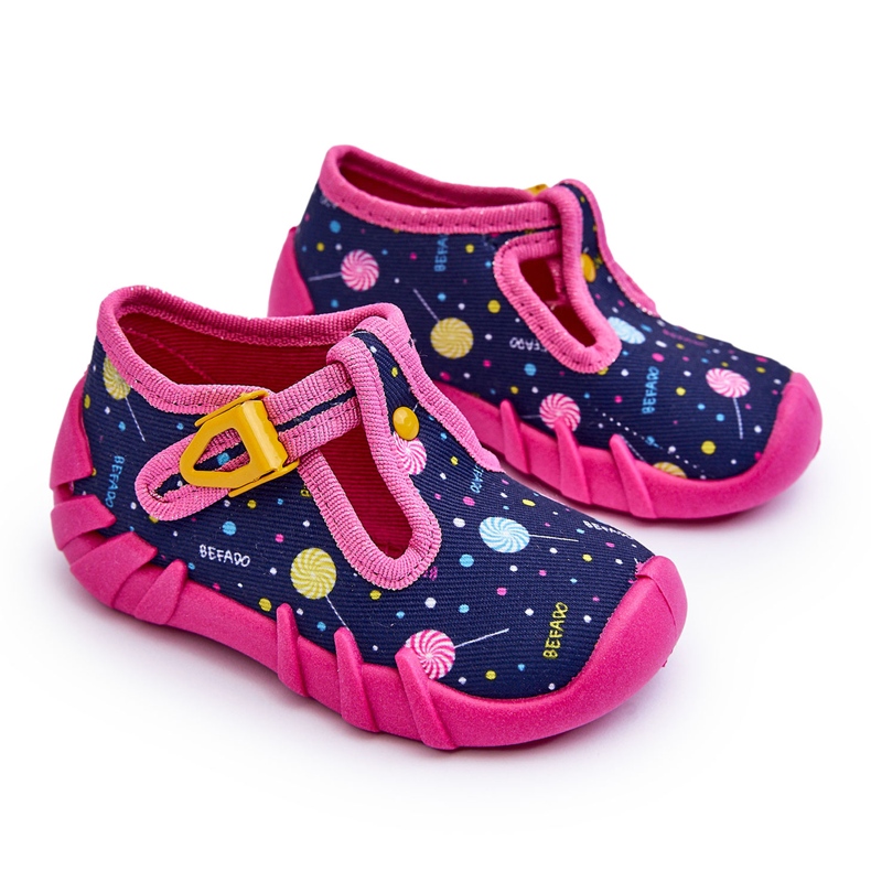 BEFADO S.A. Befado 110P471 Pantofi pentru fete, roz și bleumarin