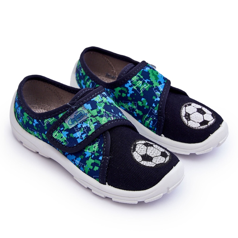 BEFADO S.A. Papuci cu minge pentru băieți Befado 974X506 bleumarin albastru