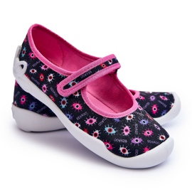 BEFADO S.A. Papuci de balerină pentru fete Befado 114Y518 bleumarin și roz albastru