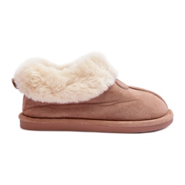 FB3 Papuci De Damă Bej Lanoze Cu Blană FB3 Papuci De Damă Bej Lanoze Cu Blană