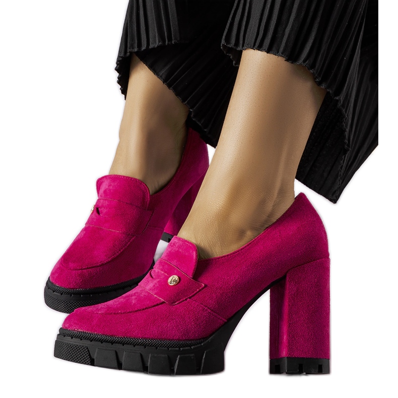 Pompe roz cu toc de la Vinceza Pompe roz cu toc de la Vinceza