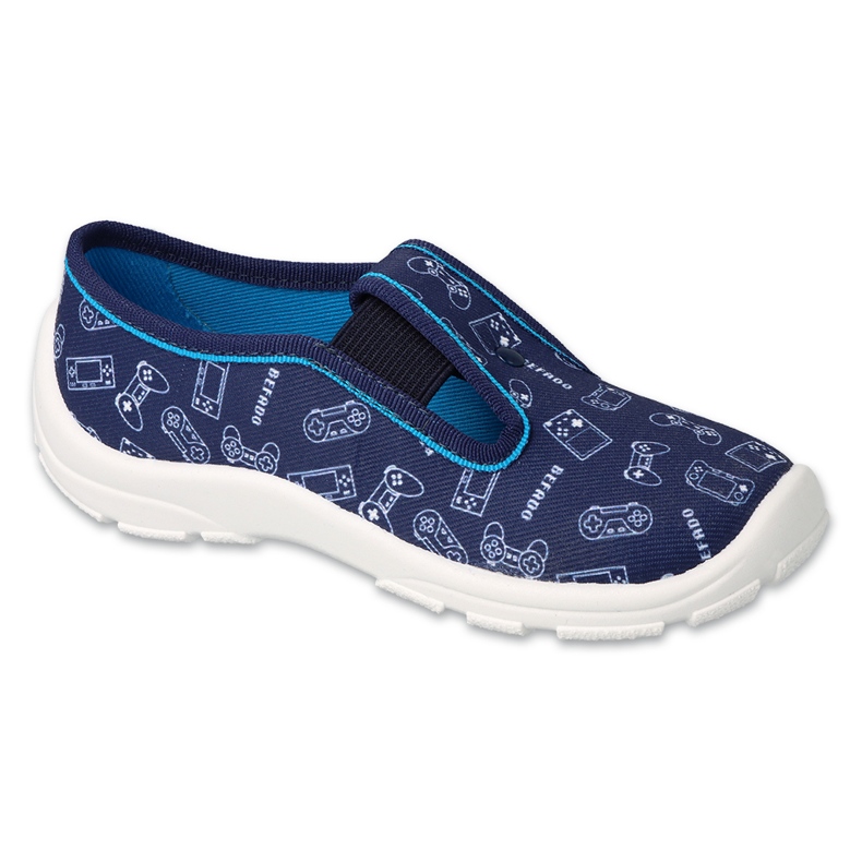 Papuci copii Befado 975X182 albastru-aplicate