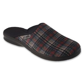 Papuci barbatesti Befado pu 548M037 carouri colorati multicolor Papuci barbatesti Befado pu 548M037 carouri colorati multicolor