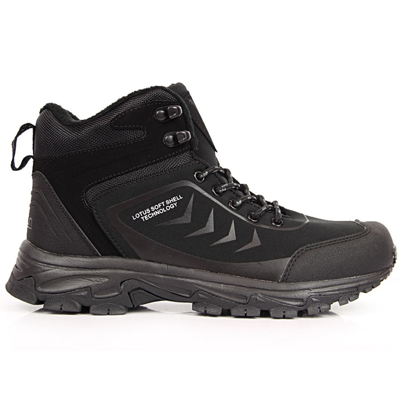 Pantofi de trekking negri pentru bărbați McBraun 1403 negru Pantofi de trekking negri pentru bărbați McBraun 1403 negru