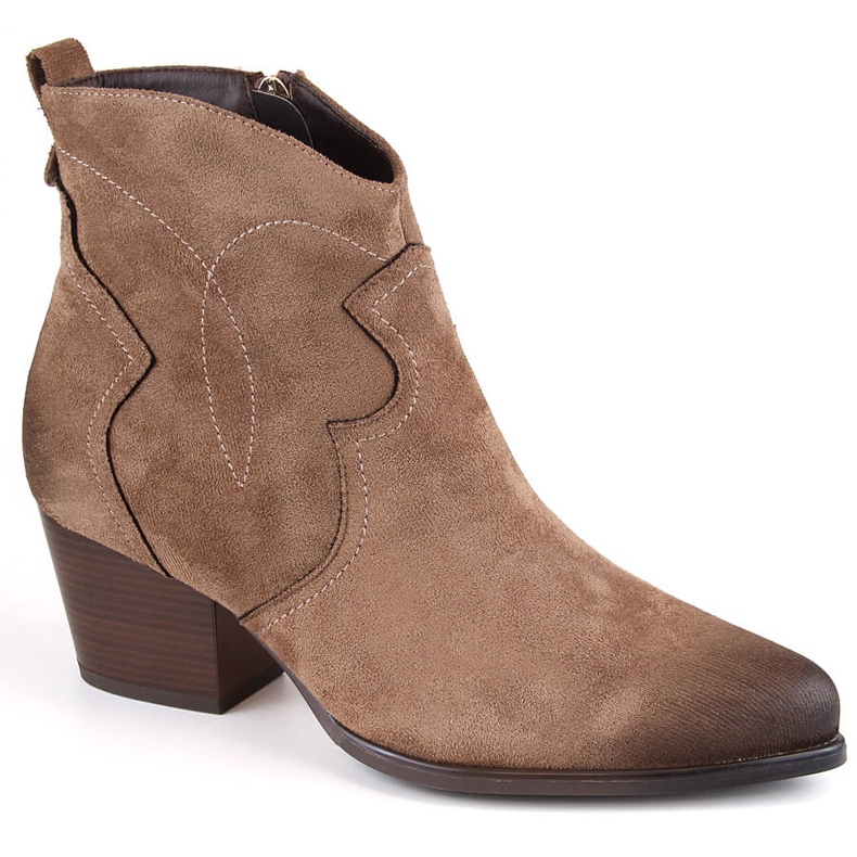 Cizme de cowboy izolate de damă maro Potocki SZ12186