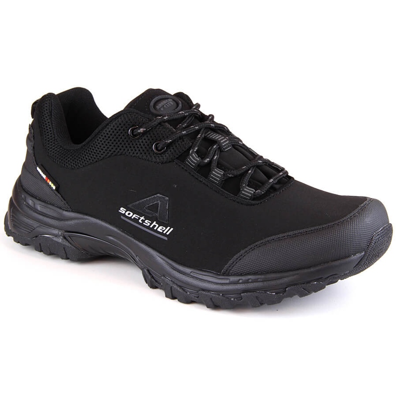 Pantofi sport de trekking softshell American Club negri pentru bărbați negru