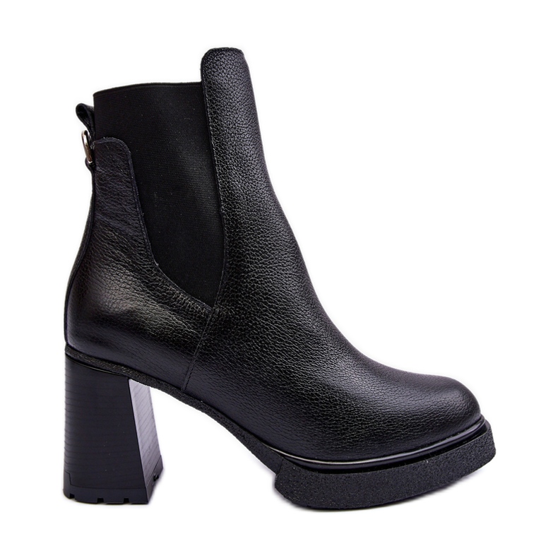 Botine din piele neagra Lemar Liresa negru Botine din piele neagra Lemar Liresa negru