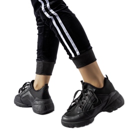 Tenisi negri cu partea superioară Abal flexibilă negru Tenisi negri cu partea superioară Abal flexibilă negru