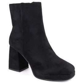 Botine din piele intoarsa Jezzi W JEZ411A, negre negru Botine din piele intoarsa Jezzi W JEZ411A, negre negru