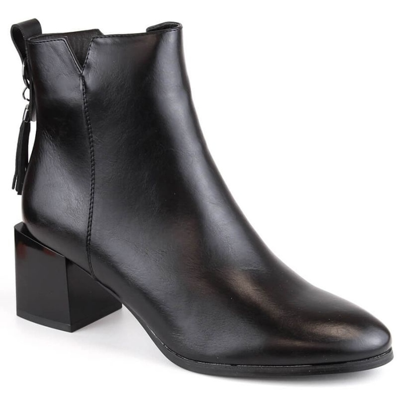 Botine izolate cu toc înalt Potocki W WOL183 negre negru