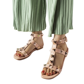 Inna Sandale roz cu știfturi Ignazio