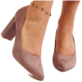Seastar Pompe din piele intoarsa cu tocuri inalte bej la moda Seastar Pompe din piele intoarsa cu tocuri inalte bej la moda