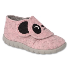 Papuci copii Befado cu velcro 620P018 roz Papuci copii Befado cu velcro 620P018 roz