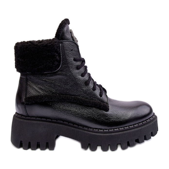 Cizme de dama din piele neagra Lemar Vergo negru Cizme de dama din piele neagra Lemar Vergo negru