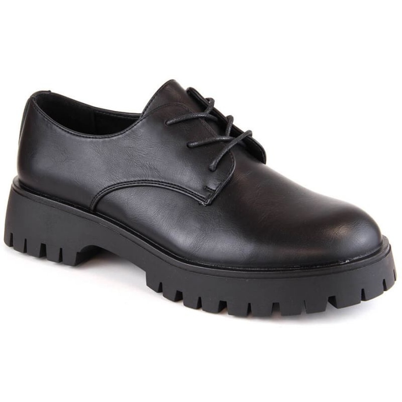 Pantofi oxford Sergio Leone W SK424A, negri negru